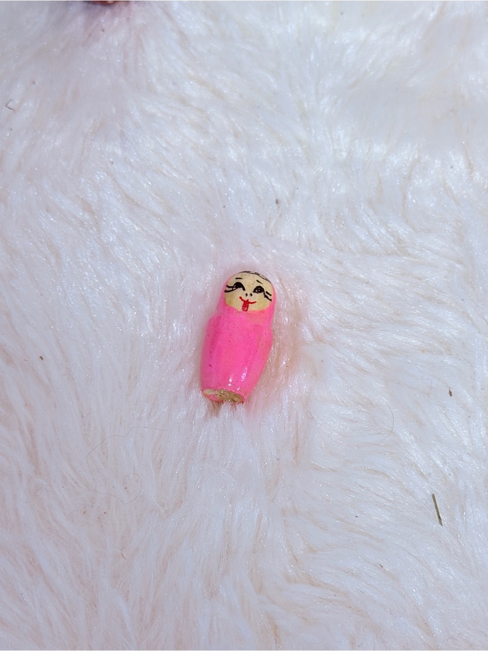 Pink Hand-Painted Matryoshka Nesting Dolls - Picture 2 of 7